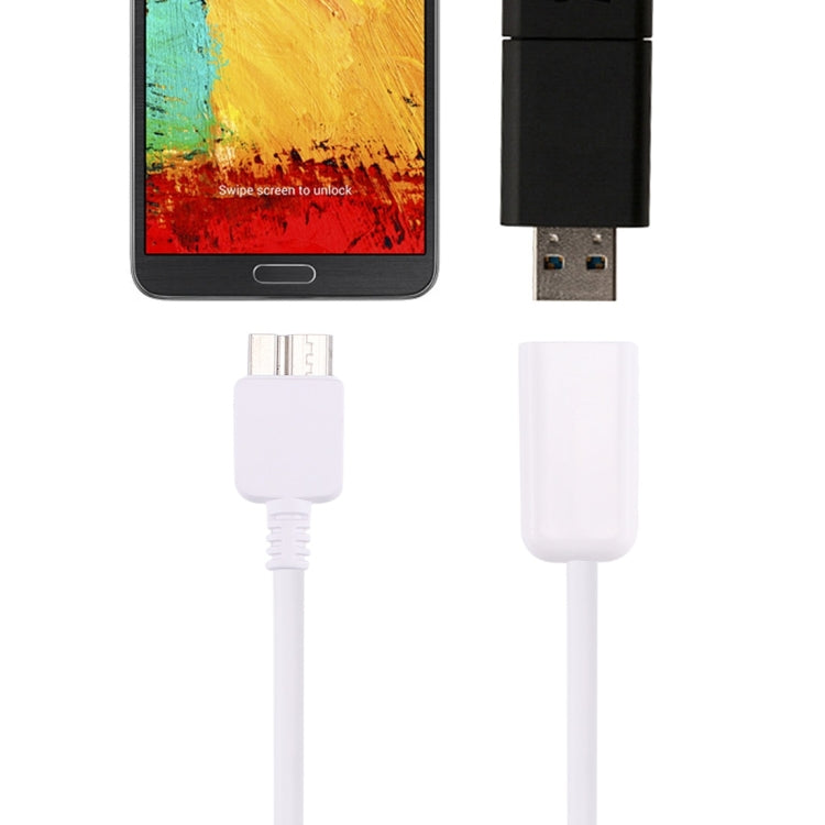 21cm 마이크로 USB 3.0 수컷 to USB 2.0 암컷 OTG 변환 어댑터 케이블