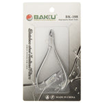 Baku BK-108 고품질 스테인리스 스틸 직선턱 미니 마이크로 정밀 플라이어 와이어 커터 니퍼 도구, BK-108