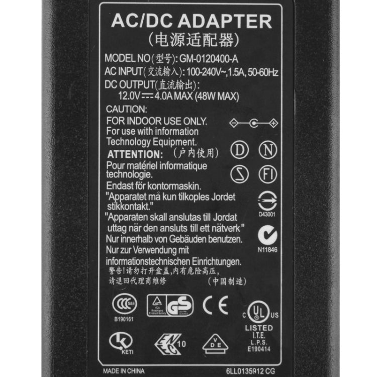 유럽 플러그 12V 4A / 8채널 DVR AC 전원 어댑터, 출력 팁: 5.5 x 2.5mm, 호주 플러그 12V 4A, 영국 플러그 12V 4A, 미국 플러그 12V 4A, 유럽 플러그 12V 4A