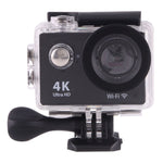 H9 4K 울트라 HD1080P 12MP 2인치 LCD 스크린 WiFi 스포츠 카메라, 170도 광각 렌즈, 30m 방수, H9 4K (블랙)