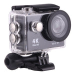 H9 4K 울트라 HD1080P 12MP 2인치 LCD 스크린 WiFi 스포츠 카메라, 170도 광각 렌즈, 30m 방수, H9 4K (블랙)