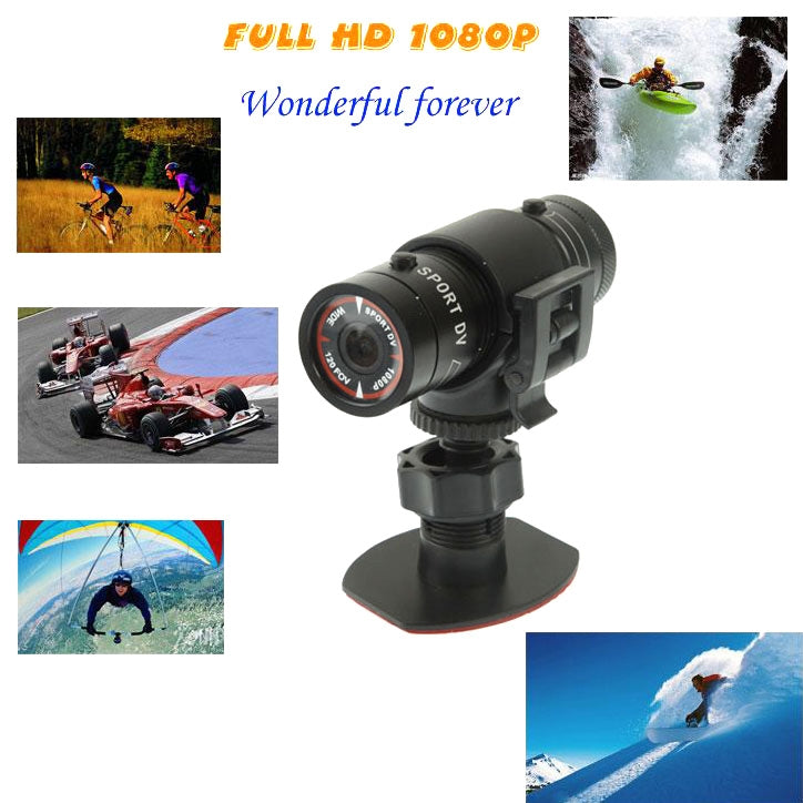 F9 풀 HD 1080P 액션 헬멧 카메라 / 스포츠 카메라 / 자전거 카메라, TF 카드 지원, 120도 광각 렌즈, F9