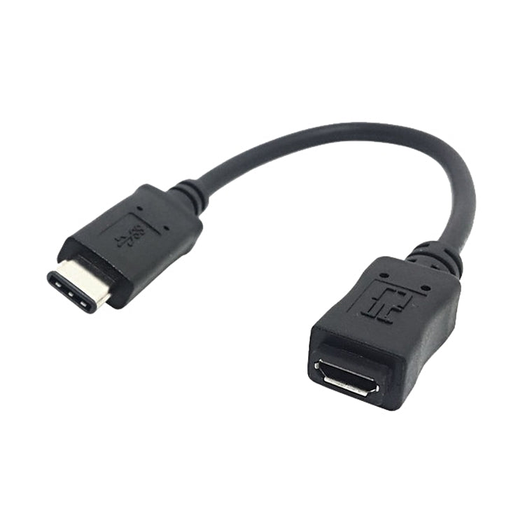 CY-201 USB 3.1 타입-C 수컷 커넥터 to 마이크로 USB 2.0 암컷 케이블 노키아 N1용, 케이블 길이: 20cm