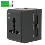 국제 2.1A 2-USB EU / AU / UK / US 플러그 여행용 범용 어댑터, 2.1A