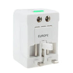 범용 US / EU / AU / UK 여행용 AC 전원 어댑터 플러그 USB 충전 소켓 포함, USB 포트 포함