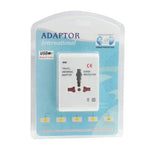 범용 US / EU / AU / UK 여행용 AC 전원 어댑터 플러그 USB 충전 소켓 포함, USB 포트 포함