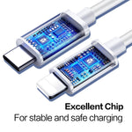 USB-C / Type-C 3.1 수컷 to 8핀 수컷 데이터 케이블, 케이블 길이: 1m