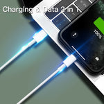 USB-C / Type-C 3.1 수컷 to 8핀 수컷 데이터 케이블, 케이블 길이: 1m