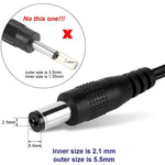 EU 플러그 AC 100-240V에서 DC 6V 2A 전원 어댑터, 팁: 5.5 x 2.1mm, 케이블 길이: 1.1m, EU 플러그 DC 6V 2A