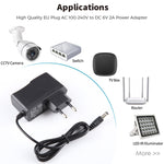 EU 플러그 AC 100-240V에서 DC 6V 2A 전원 어댑터, 팁: 5.5 x 2.1mm, 케이블 길이: 1.1m, EU 플러그 DC 6V 2A