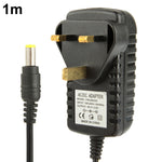 고품질 영국 플러그 AC 100-240V에서 DC 9V 2A 전원 어댑터, 팁: 5.5 x 2.1mm, 케이블 길이: 1m, 영국 플러그 DC 9V 2A