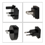 4 in 1 EU 플러그 + 미국 플러그 + 영국 플러그 + 호주 플러그 AC 100-240V에서 DC 12V 3A 전원 어댑터, 팁: 5.5 x 2.1mm, 케이블 길이: 약 1.2m, EU+미국+영국+호주 플러그
