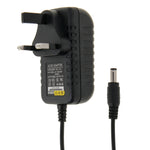 영국 플러그 AC 100-240V에서 DC 12V 1A 전원 어댑터, 팁: 5.5 x 2.1mm, 케이블 길이: 약 90cm, DC 12V 1A, 영국 플러그