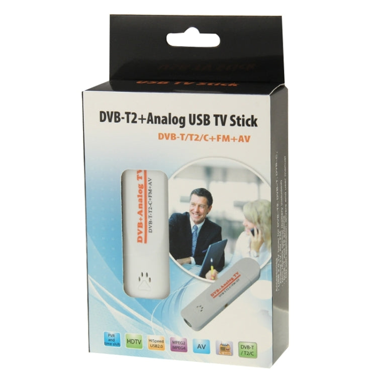 미니 디지털 USB 2.0 듀얼 모듈 DVB 아날로그 TV 스틱, FM + AV + DVB-T / T2 / C 지원, DVB-T/T2/C