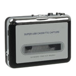 테이프에서 PC로 슈퍼 USB 카세트에서 MP3 변환기 오디오 캡처 뮤직 플레이어, 테이프에서 MP3 블랙