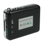 테이프에서 PC로 슈퍼 USB 카세트에서 MP3 변환기 오디오 캡처 뮤직 플레이어, 테이프에서 MP3 블랙