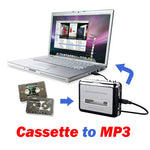 테이프에서 PC로 슈퍼 USB 카세트에서 MP3 변환기 오디오 캡처 뮤직 플레이어, 테이프에서 MP3 블랙