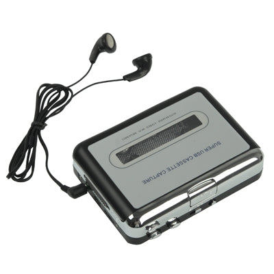 테이프에서 PC로 슈퍼 USB 카세트에서 MP3 변환기 오디오 캡처 뮤직 플레이어, 테이프에서 MP3 블랙