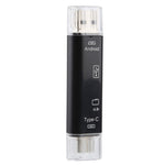 D-188 3-in-1 TF & USB to 마이크로 USB & 타입-C 카드 리더 OTG 어댑터 커넥터