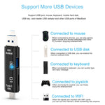 D-188 3-in-1 TF & USB to 마이크로 USB & 타입-C 카드 리더 OTG 어댑터 커넥터
