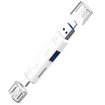 D-188 3-in-1 TF & USB to 마이크로 USB & 타입-C 카드 리더 OTG 어댑터 커넥터