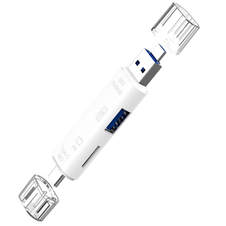 D-188 3-in-1 TF & USB to 마이크로 USB & 타입-C 카드 리더 OTG 어댑터 커넥터