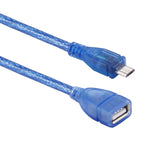 29cm 마이크로 USB 수 to USB 2.0 암 OTG 변환 어댑터 케이블