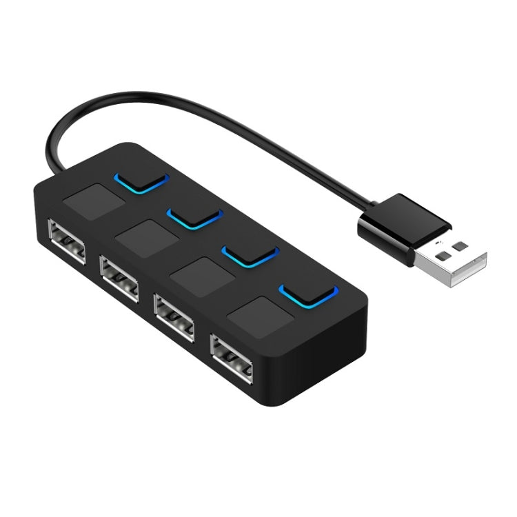 4포트 USB 2.0 허브 4개 스위치 포함, 4포트 4스위치 (블랙), 4포트 4스위치 (화이트)