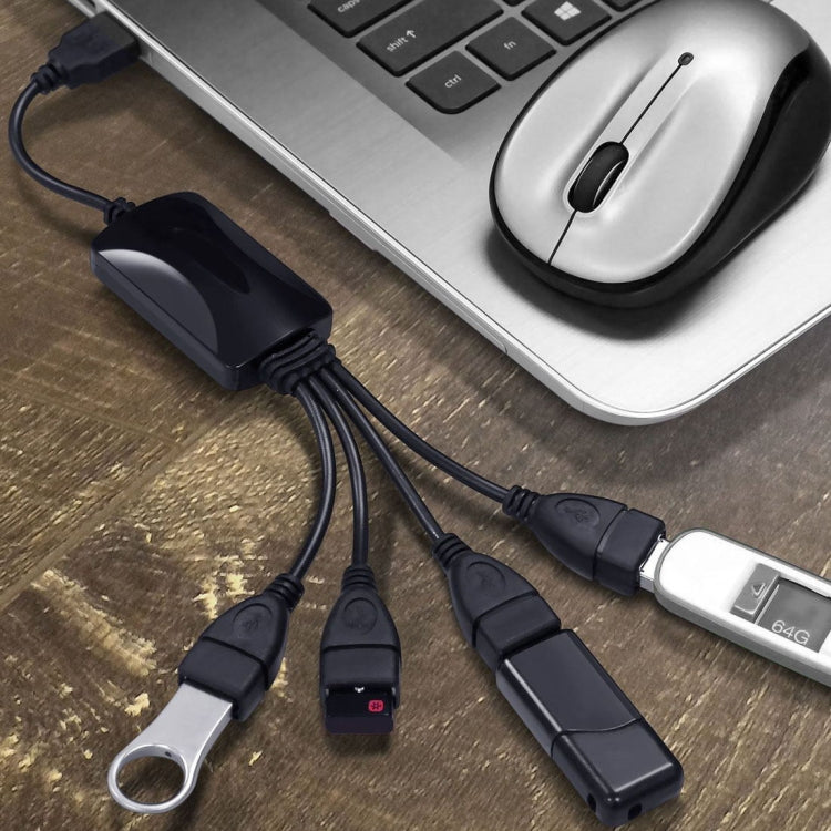 범용 4포트 USB 2.0 480Mbps 고속 케이블 허브 PC용