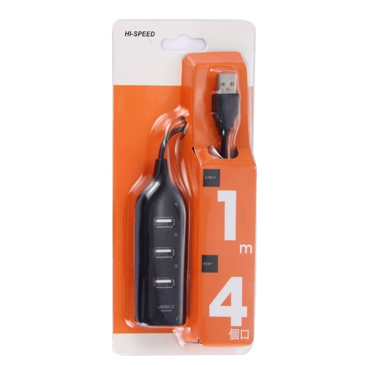 4포트 USB 2.0 허브, 케이블 길이: 30cm, 4포트 (블랙), 4포트 (화이트)