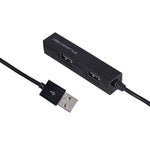 고속 4포트 USB 2.0 허브, USB 분배기(블랙)