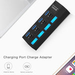 4포트 USB 3.0 허브, 초고속 5Gbps, 플러그 앤 플레이, 1TB 지원, 4포트 (블랙), 4포트 (화이트)
