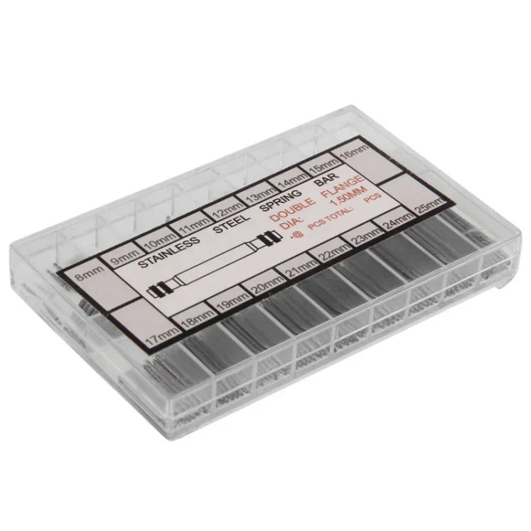 8-25mm 스테인리스 스틸 귀 키트 시계 수리 도구 시계 밴드 스프링 바, 8-25mm