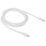 미니 DP 디스플레이포트 케이블 Apple iMac MacBook Pro용, 길이: 2m, 미니 DP to 미니 DP 수컷