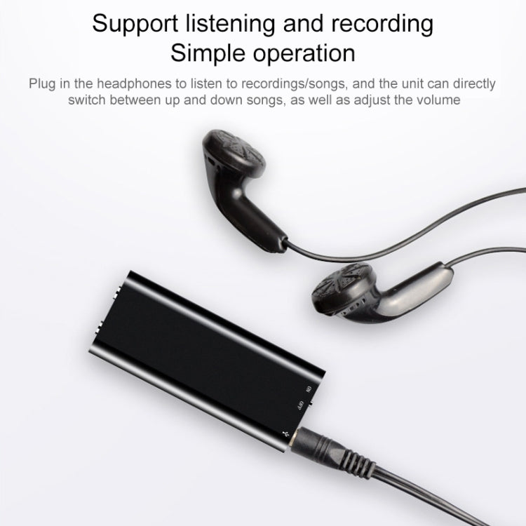 3-in-1 미니 음성 녹음기 + 8GB 플래시 디스크 + MP3 플레이어