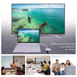 2 in 1 VGA 및 HDMI 암-USB-C / Type-C 수 허브 분배기 어댑터, VGA+HDMI