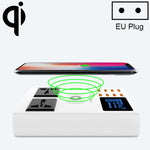 YC-CDA10W 10W 다중 포트 USB 지능형 디지털 디스플레이 고속 무선 충전기, 영국 플러그, SAS1048A, SAS1048B, SAS1048C