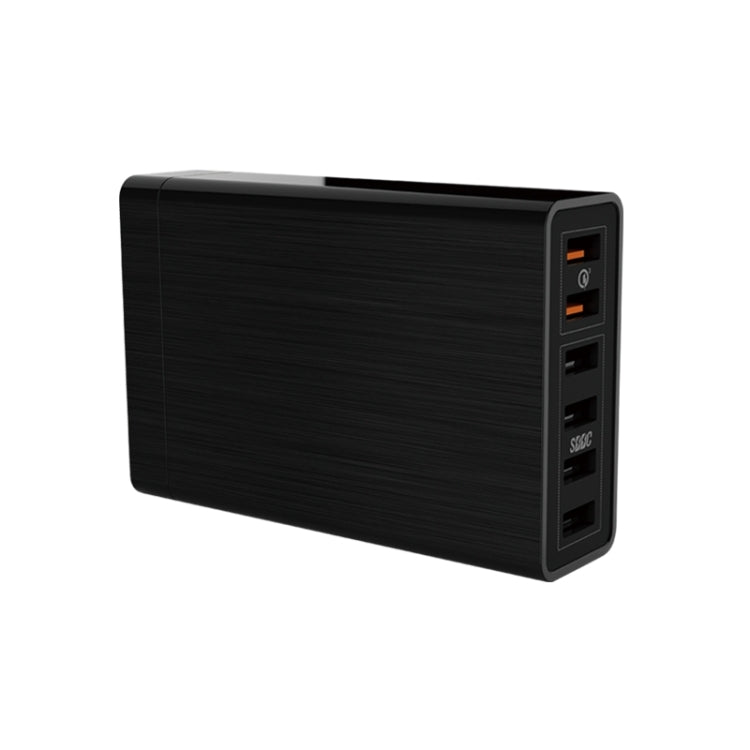 VEDFUN TurboCube D620 6포트 퀵 차지 3.0 + SDDC 기술 USB 충전기, EU/미국/영국 플러그