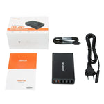 VEDFUN TurboCube D620 6포트 퀵 차지 3.0 + SDDC 기술 USB 충전기, EU/미국/영국 플러그
