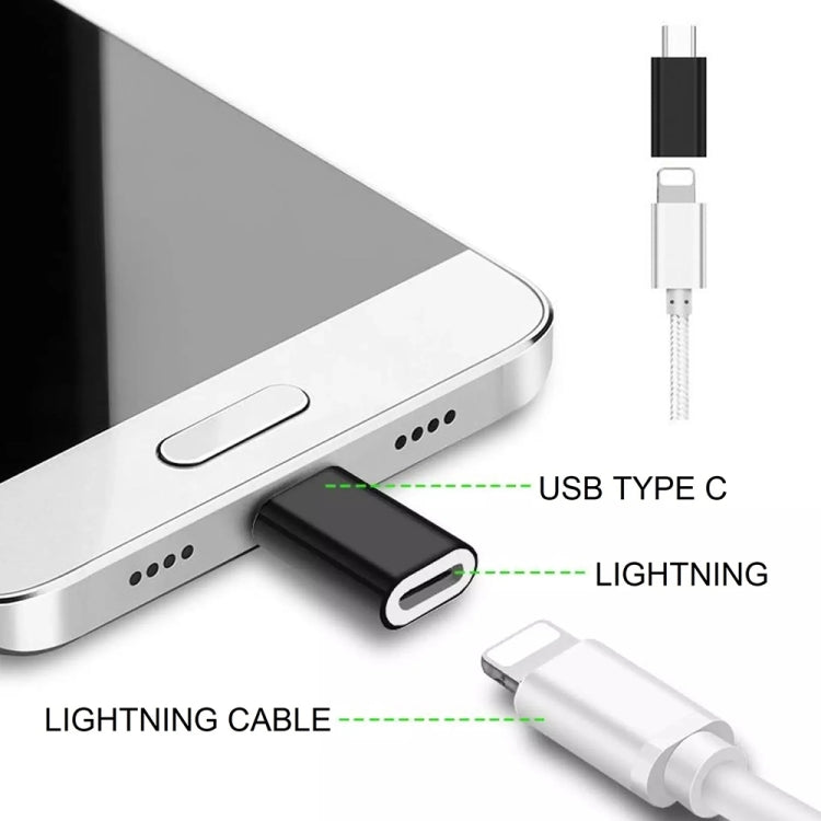 8핀 암컷 to USB-C / 타입-C 수컷 메탈 쉘 어댑터