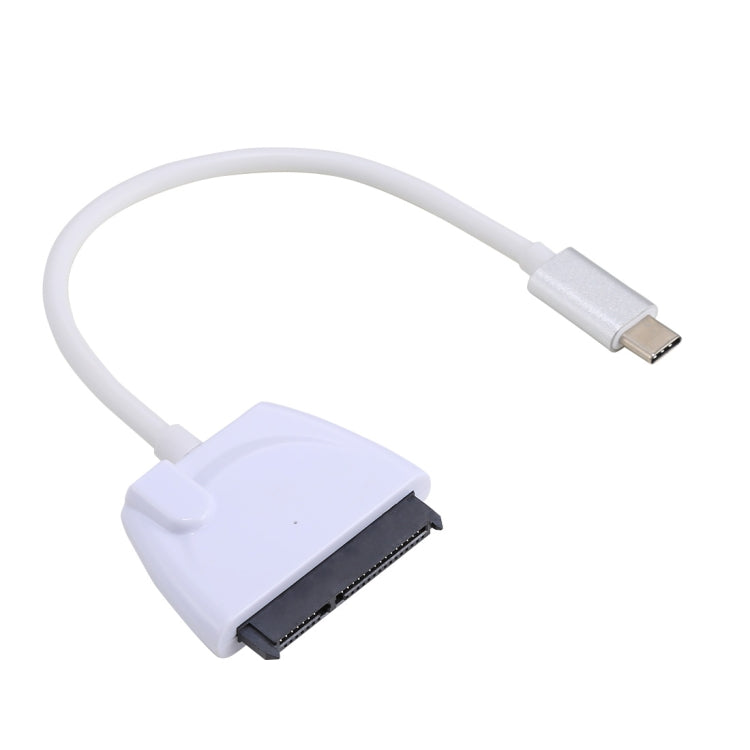 USB-C / Type-C에서 22핀 SATA 하드 드라이브 어댑터 케이블 변환기, 총 길이: 약 23cm