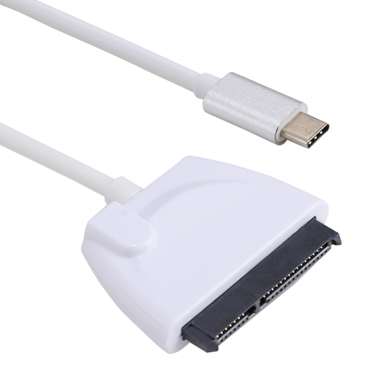 USB-C / Type-C에서 22핀 SATA 하드 드라이브 어댑터 케이블 변환기, 총 길이: 약 23cm
