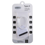 USB-C / Type-C에서 22핀 SATA 하드 드라이브 어댑터 케이블 변환기, 총 길이: 약 23cm