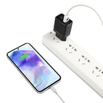 LZ-728 QC 3.0 USB + PD 20W USB-C / Type-C 고속 여행용 충전기, EU 플러그, EU 플러그