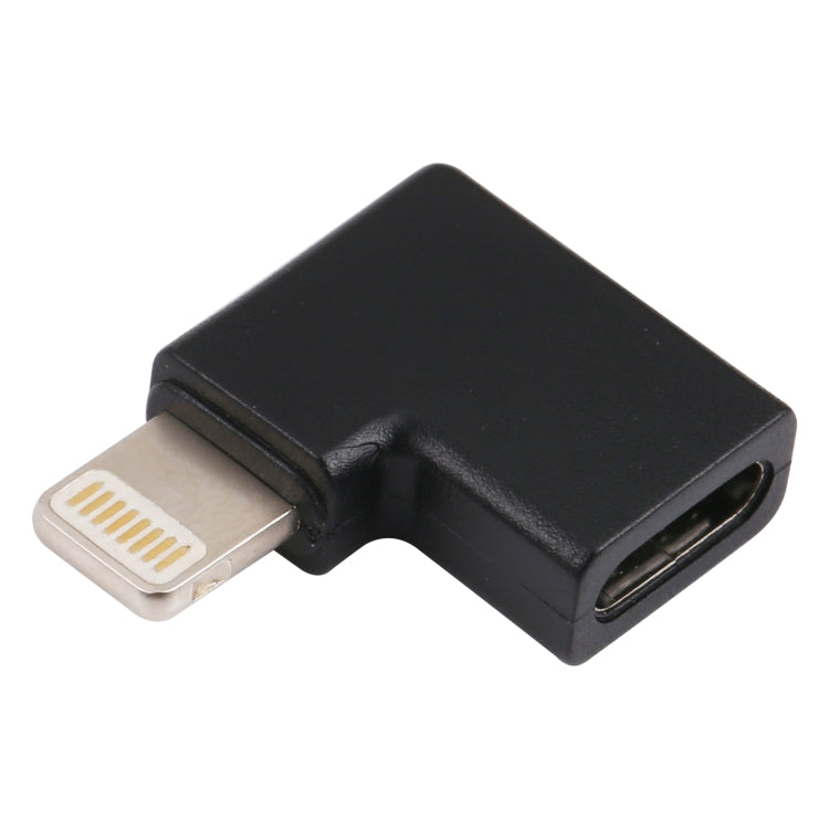 8핀 수컷 to USB-C / 타입-C 암컷 엘보 충전 어댑터, 8핀 수컷 to USB-C / 타입-C 암컷