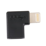 8핀 수컷 to USB-C / 타입-C 암컷 엘보 충전 어댑터, 8핀 수컷 to USB-C / 타입-C 암컷