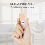 알루미늄 케이스 3.5mm 잭 외장 USB 사운드 카드 HIFI 매직 보이스 7.1 채널 어댑터 드라이버 무료 컴퓨터, 데스크탑, 스피커, 헤드셋, 마이크용, 알루미늄 7.1 채널 골드
