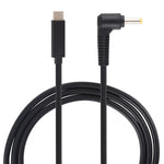 USB-C / Type-C to 4.0 x 1.7mm 노트북 전원 충전 케이블, 케이블 길이: 약 1.5m, Type-C to 4.0 x 1.7mm