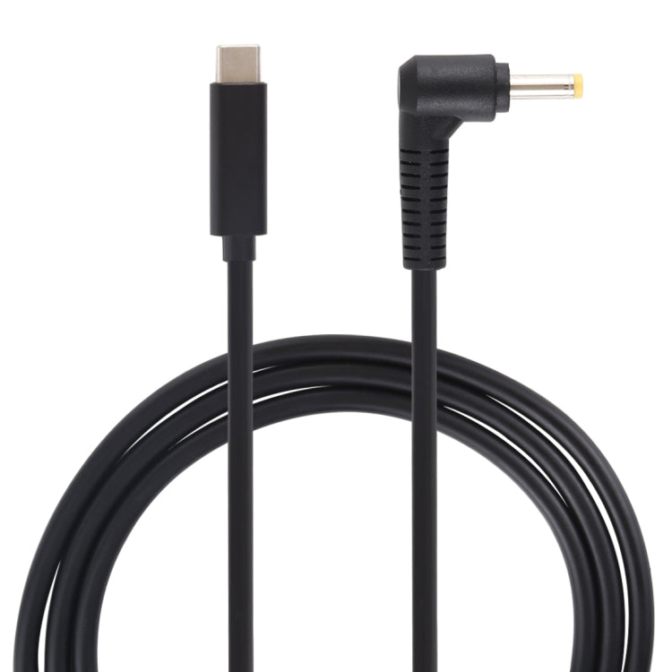 USB-C / Type-C to 4.0 x 1.7mm 노트북 전원 충전 케이블, 케이블 길이: 약 1.5m, Type-C to 4.0 x 1.7mm