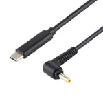 USB-C / Type-C to 4.0 x 1.7mm 노트북 전원 충전 케이블, 케이블 길이: 약 1.5m, Type-C to 4.0 x 1.7mm